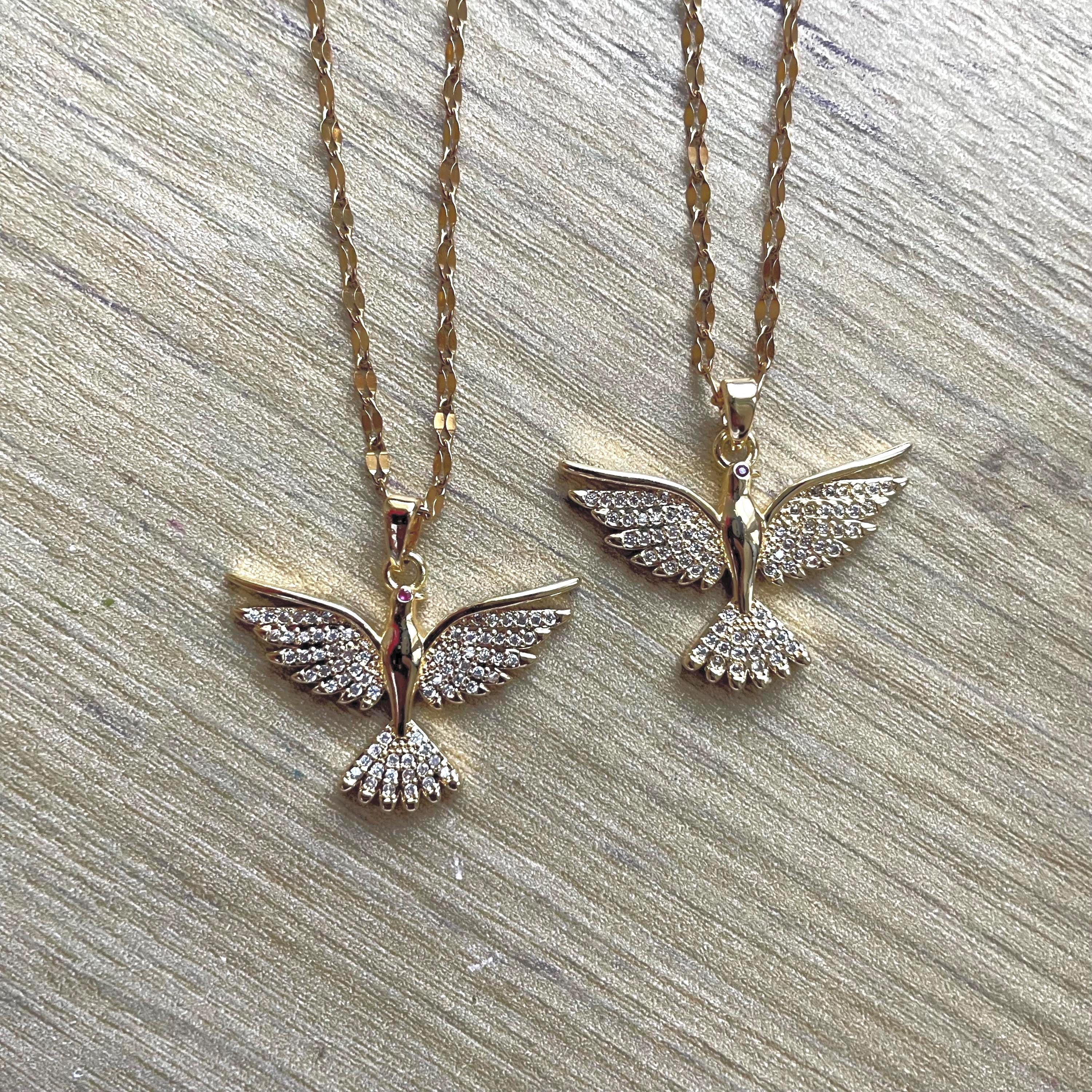 Elaria - Dove Pendant Necklace